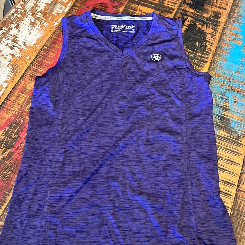 Ariat Tek drifit tank, purple, size medium